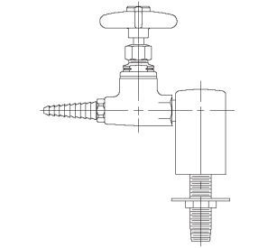 Fine Control Needle Valves - L2870-131WS Fine Control Needle Valve Assembly, Deck Mounted 