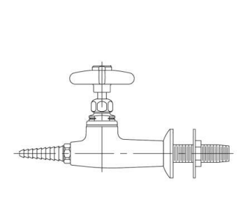 Fine Control Needle Valves - L4870F-225WSA Fine Control Needle Valve Assembly, Panel Mounted 