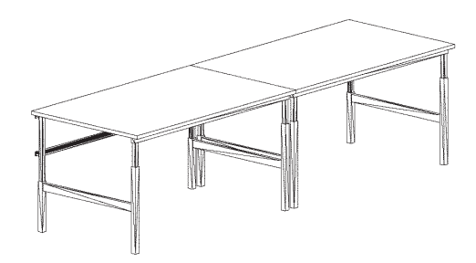 Flexible System - Sample Configurations of Side-by-Side Tables