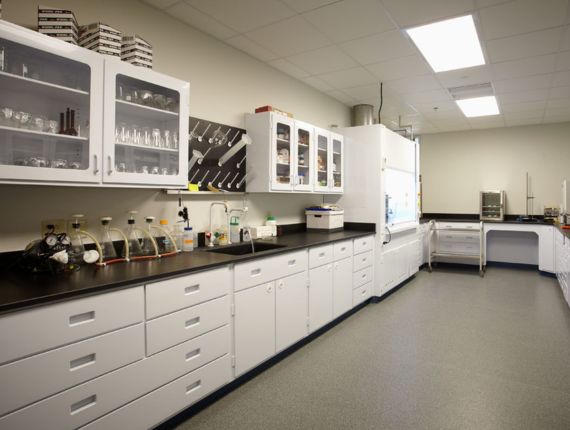 Polypropylene Casework - Polypropylene is a thermoplastic polymer that is commonly used in laboratory casework due to its high resistance to chemicals, impact, and heat. 