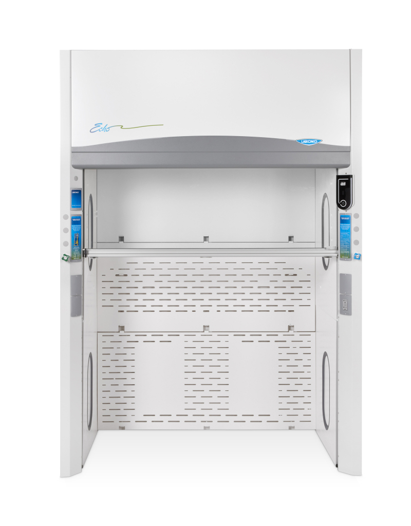 Walk in Fume Hoods - Protector Echo Floor-Mounted Filtered Fume Hoods provide the interior height needed for bulky apparatus.