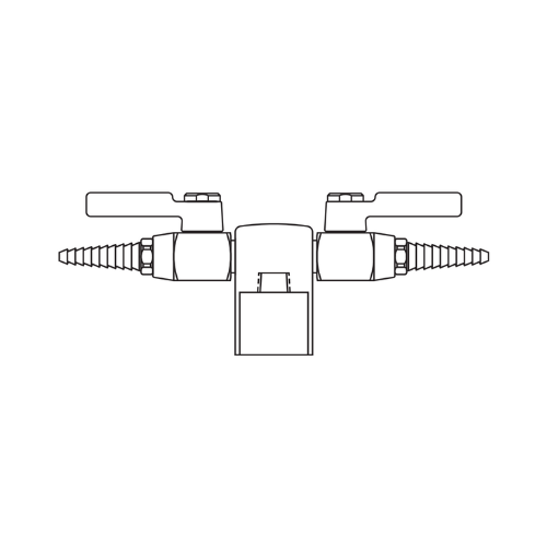 Deck Mount Gas Double Outlet Part #FXTDMG2