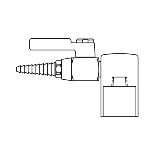 Deck Mount Gas Single Outlet Part#FXTDMG1