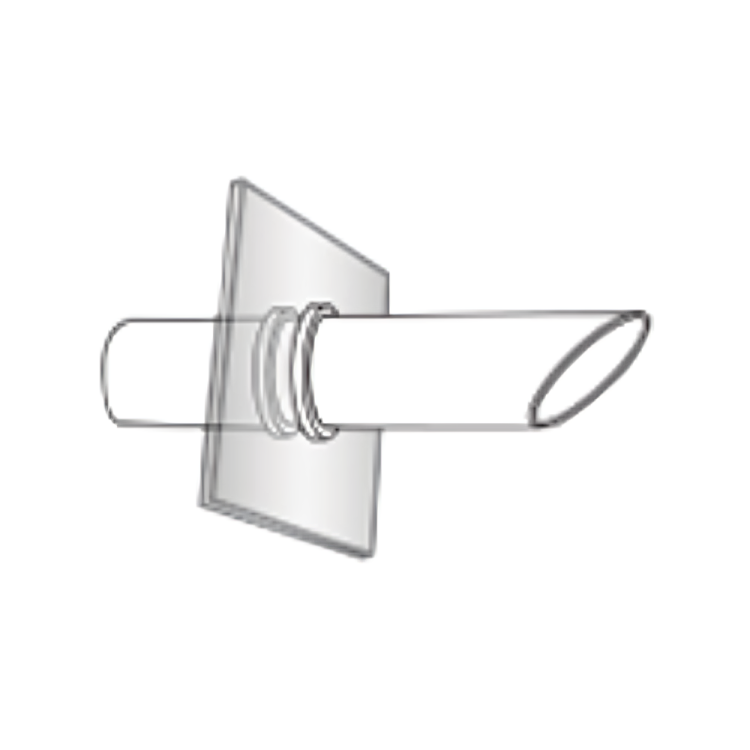 Ductwork and Venting -PVC Vent outlet for horizontal venting through wall or window.