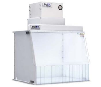 Sentry Air Systems Laminar Flow - The Portable Clean Room Hood offers up to an ISO Class 5 cleanroom to help protect the process from outside contamination and particulate. 
